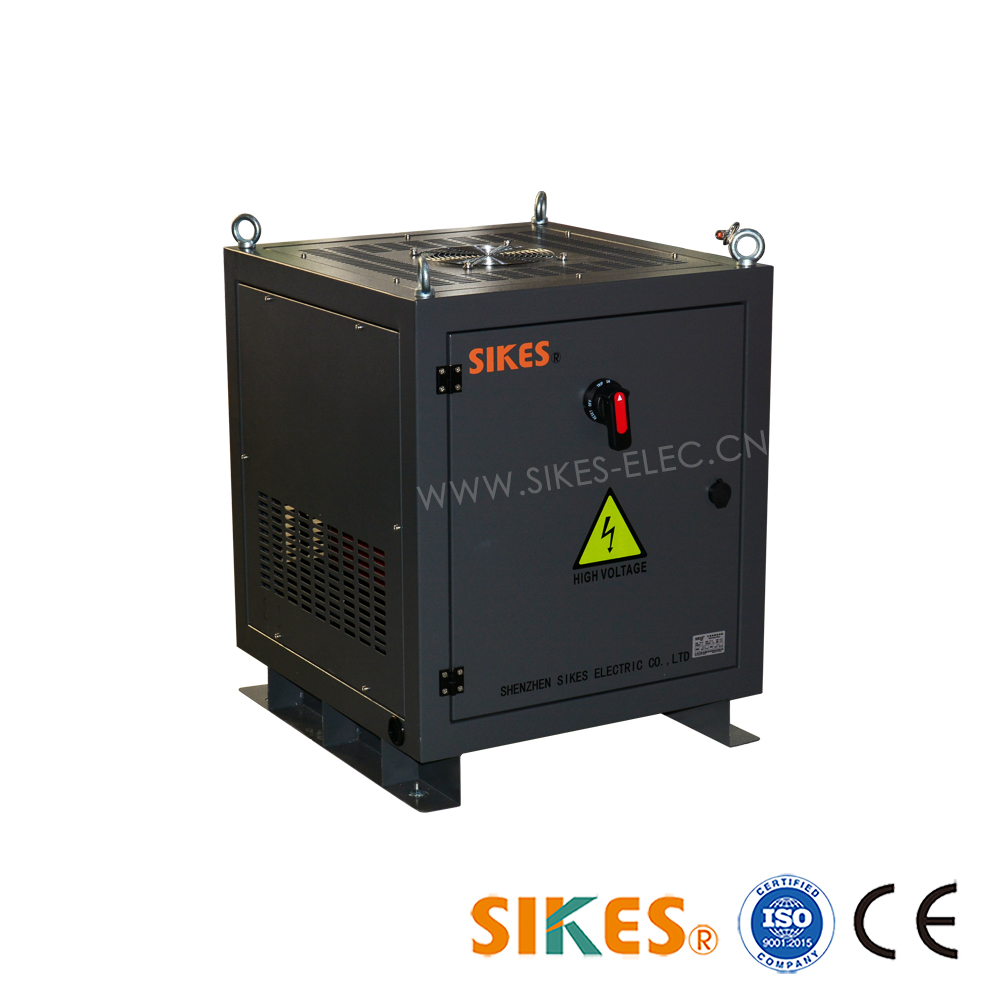 Three phase power isolation transformer with breaker，70kva