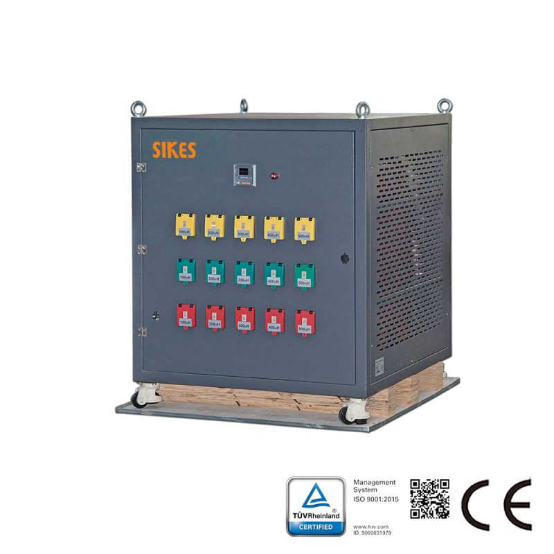 Medium frequency adjustable load reactor 800A/1000V, multiple sets of inductors for testing