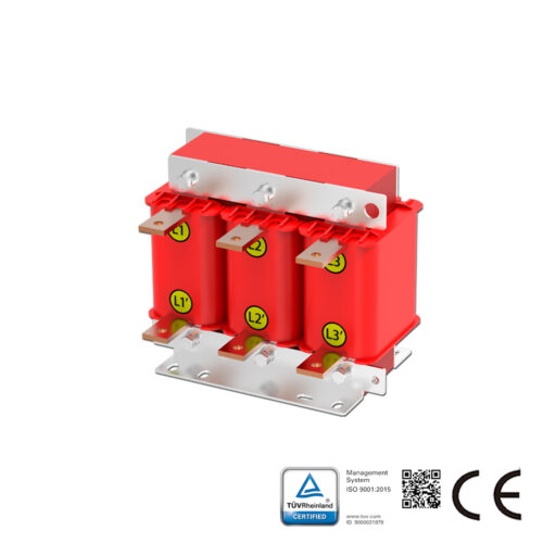 Line Reactor AC 3-Phase 400V ,2%(uK), Rated Current 80A , 30kw