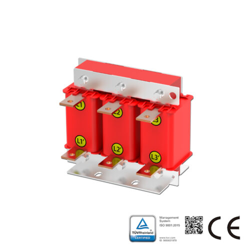 Line Reactor AC 3-Phase 400V ,2%(uK), Rated Current 150A , 55kw